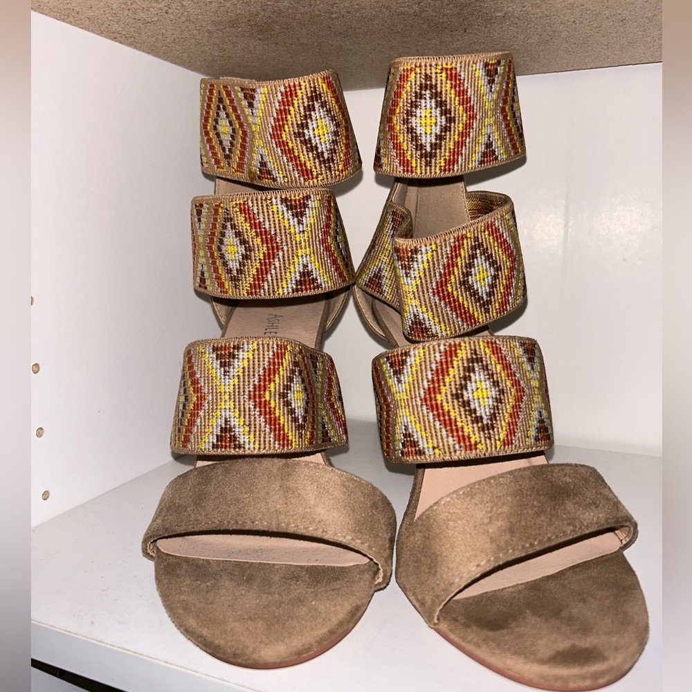 Ashley Stewart WIDE WIDTH Strappy heel sandal